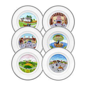 [빌레로이앤보흐]디자인나이프 깊은접시21cm 2종세트