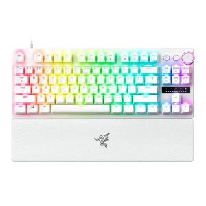 레이저코리아 헌츠맨 V3 Pro TKL 화이트 영문각인 광축 텐키리스 게이밍 키보드 Razer Huntsman V3 Pro TKL White US