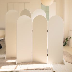 소아 아치형 안방 3단 파티션 공간분리 무타공 가림막 접이식 이동 침대 칸막이 병풍