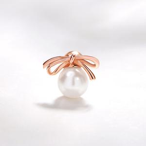 [골드팡] 14k 엘르리본 진주 피어싱