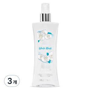 바디판타지 바디 바디케어 실속팩 스프레이 화이트 머스크 236ml 3개