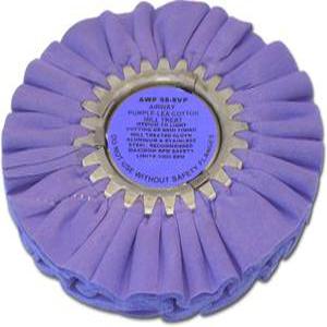 Zephyr Products AWP 58-8 VP Purple-Lea Airway Cotton Mill 트리트 버핑 휠