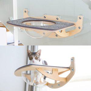 [모넬로]보리냥 윈도우 캣워크 캣타워 고양이 해먹 아크릴볼 GO22325