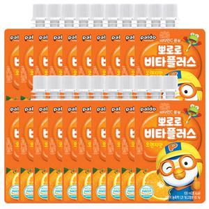 뽀로로 비타플러스 음료수 100ml 오렌지맛 20개