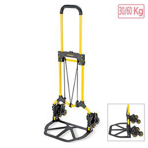 2단 바퀴 접이식 캠핑 핸드카트 쇼핑카트 핸드트럭 손수레 캐리어 구루마 휴대용 운반차 아웃도어 낚시 계단이동 30/60kg