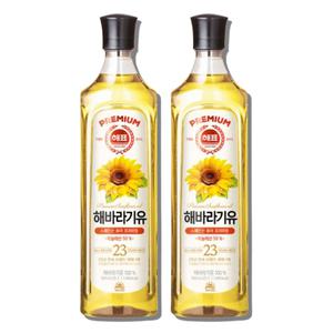 해표 해바라기유 900ml 식용유 2개