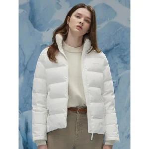 [하프클럽/스케쳐스]여성 내추럴 웜 플리스 헝가리 화이트 다운 자켓(아이보리)