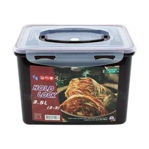 김치 홀드락 갈색 3-3호 3.5L 4266 /밀폐용기 김치통 김장 반찬 냉장고정리
