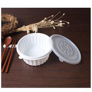 탕용기 BF 195파이 냉면용기 백색 소 400세트 칼국수 포장 배달 일회용