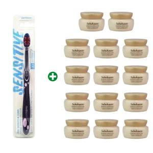 [로제]덴터치 칫솔 색상랜덤+설화수 탄력 영양크림 5mlx14개