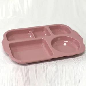 (핑크) 심플 어린이 식판 핑크 /급식판/다이어트식판/식사용식판/스텐식판/가정용식판/식단조절용식판