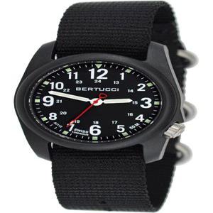 BERTUCCI DX3 남성용 필드 워치  블랙 나일론 밴드