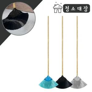 [월드크린]청소대장 다기능 PVC 니스 롱갈대비 실내 실외 긴 빗자루