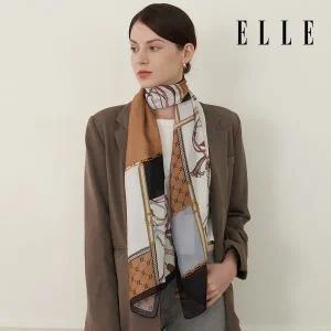 [엘르](천안아산점)제나벨 실크 롱 스카프 SE449S307
