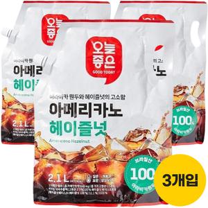 오늘좋은 아메리카노 헤이즐넛 2.1LX3개