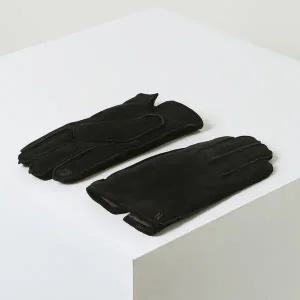 [헤지스](대전신세계)[HAZZYS ACC] [남성장갑] 블랙 스웨이드 염소가죽 장갑(스마트터치가능) HJGV3F124BK