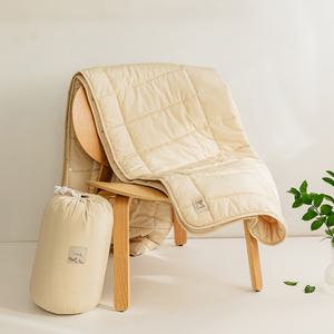 그루잠 패딩 담요 아이보리