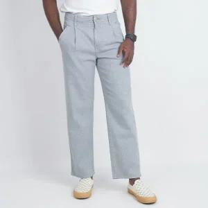 [하프클럽/게스]게스 남성 면바지 핀턱 슬림 와이드 라이트블루 MN2D7023