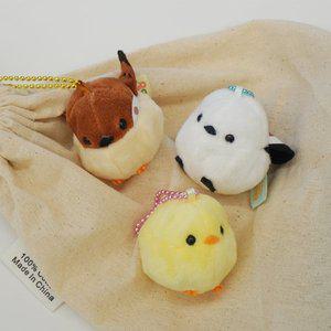 [갓샵]뱁새 병아리 오목눈이 새 인형 키링 3종 참새 가방 열쇠 고리 에어팟 동물 참