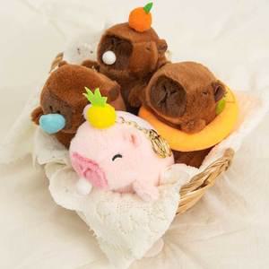 1개+1개 귀여운 카피바라 인형키링 가방 열쇠 고리 키홀더 커플 우정 친구 선물  CT13960