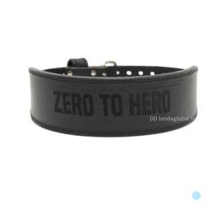 제로투히어로 헬스 프리미엄 가죽 리프팅 벨트 블랙 L