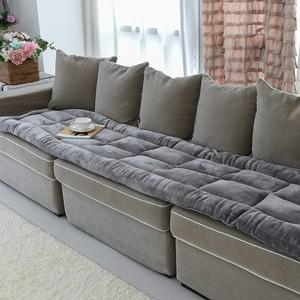 사우전드 겨울 극세사 먼지없는 쇼파패드 사계절 소파커버 쇼파매트 깔개 쇼파방석 3인용 4인용