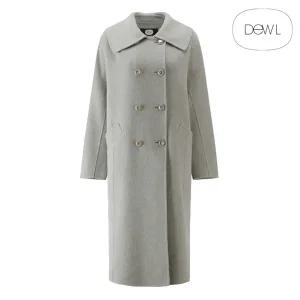 듀엘 빅카라 더블 버튼 코트 D234MSG506멜란지그레이 코트 _