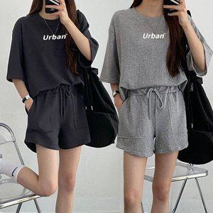 [기타]여성 반팔 반바지 트레이닝 세트 URK313 여자 집업 여 (WFFTJJ9)