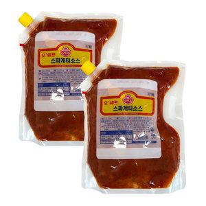 오뚜기 오쉐프 스파게티소스 2kg (스파우트팩) 2개