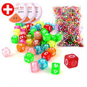 비즈 구슬 공예 대용량 투명숫자 8mm 팔찌만들기