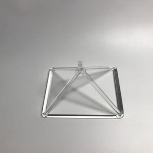 투명 석영 크리스탈 노래 피라미드 말렛 사운드 테라피 6 인치