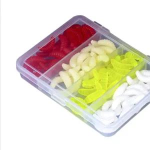 루어낚시 구더기 윔 세트 송어 빙어 미끼 찌 100개입-WE3A9DA