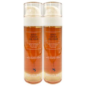 맥스클리닉 골드 캐비어 오일 폼110g x2개