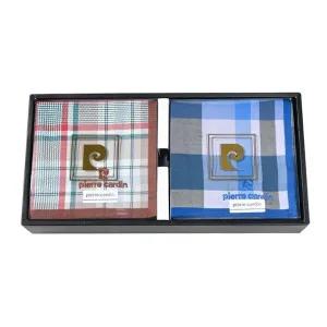 서도 남자 신사 손수건 1매 체크 자수로고 남친 두건-WD6BCD5