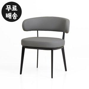 [벤티스가구]루씨 가죽 체어 의자 까페 카페 고급 넓은 1인용 까페 거실 편한(스톤그레이)
