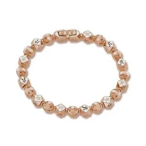 [골드모아][온주얼] 14K 신형 옴자 팔각 염주 팔찌