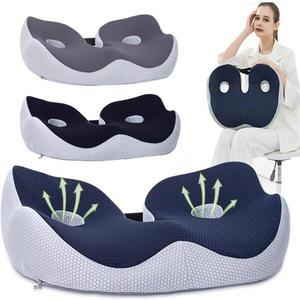 좌골 통증 완화 소켓 시트 쿠션, 엉덩이, 꼬리뼈, 엉덩이, 햄스트링, 메모리 폼, 편안한 좌골 베개