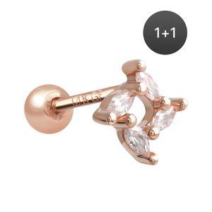 14K 골드필드핀 윈드밀 여성 데일리 패션 심플 피어싱 1+1