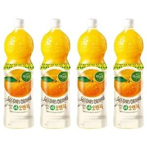 웅진 자연은 오렌지 1.5L x 4페트 과일주스