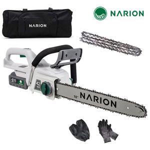 나리온 42V 40cm 무선 전기톱 풀세트 FNJ-160R 충전 체인톱 전동톱