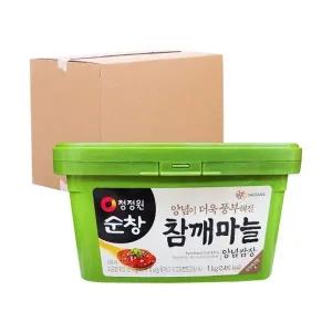 [청정원] 참깨마늘양념 쌈장 1kg 12입 (박스)