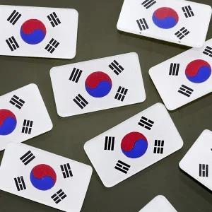 (5개세트)ATB01 태극기 패션 아크릴 브로치 뱃지