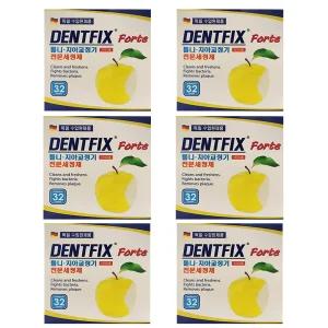 덴트픽스 틀니 치아교정기 전문 세정제 세척 소독제 6통