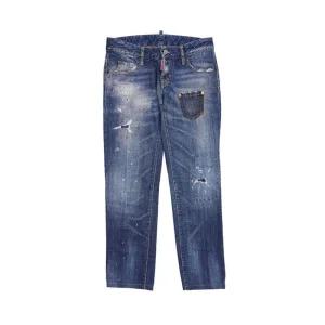 [중고명품] 26 27inch 네이비 코튼 슬림핏 여성 청바지 S72LA0553 S30309 470