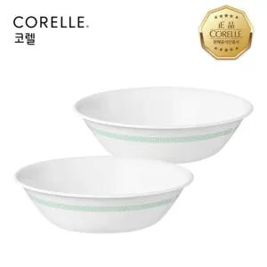 코렐 미니멀체크 면기(대) 2P세트