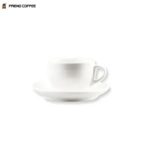 카푸치노 커피잔 받침 화이트 200ml/커피컵/차잔/머그잔/가정용/사무실/홈카페/데일리/손잡이/심플한/다과