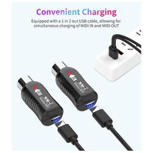 디지털 피아노 키보드용 충전식 미디 무선 기타 시스템 오디오 리시버 송신기 어댑터