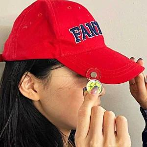 클립형 경사 수평계 골프 볼마커 볼마커 햇클립 모자-WEE337B