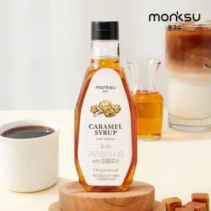 [몽크슈] 무설탕 저당 카라멜향 알룰로스 커피시럽 530g