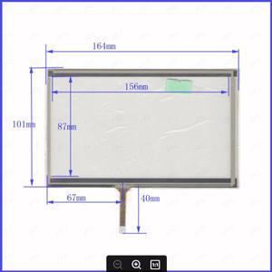ZhiYuSun KDT727 164*101mm 차량용 DVD, GPS 네비게이터 스크린 유리용 7인치 4선 저항막 터치 패널 호환